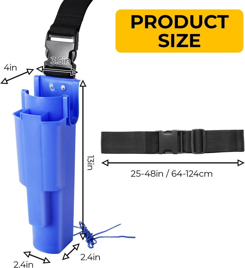 Windows101 Window Cleaning Side Bucket On a Belt Holster Holds 3 Squeegees and a Washer - Image 2